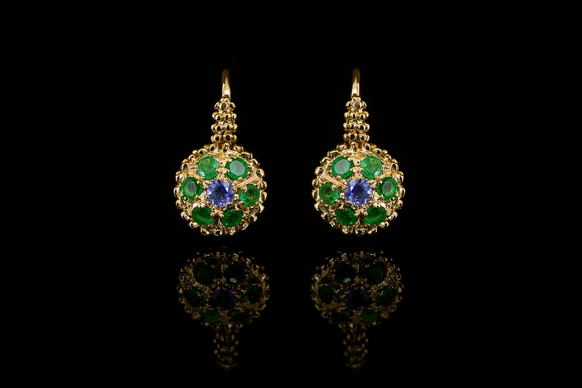 EARRINGS “GREEN BERRIES”