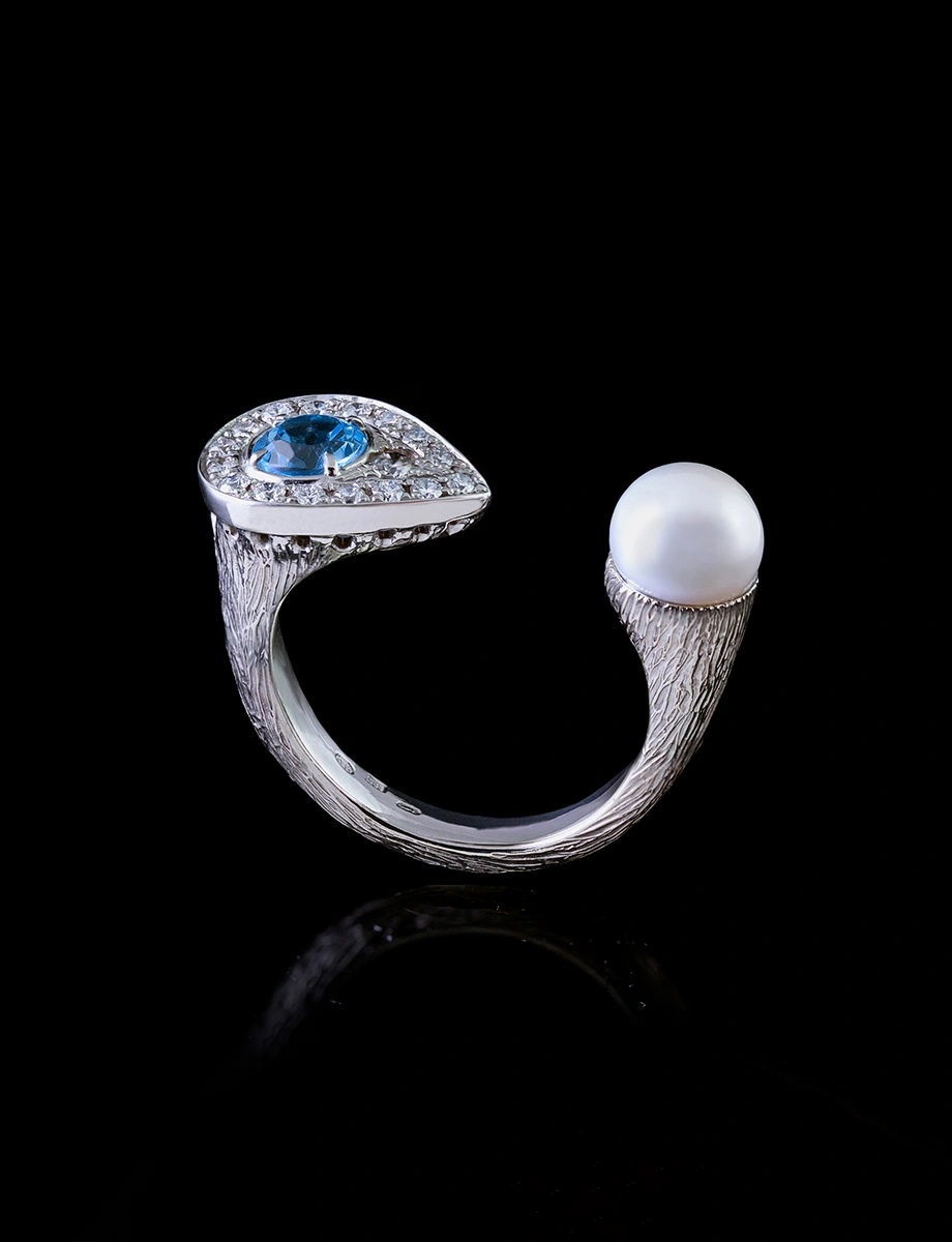 OMALGAMI-ring- BLUE DROP