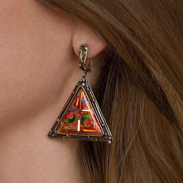 Enamel Earrings